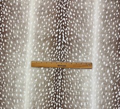 TREND VERN YIP PERTH BARK BROWN DEER SKIN LINEN FABRIC REMNANT 28″LONG X 54″W