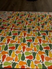 Robert Kaufman Ann Kelle Retro Pear Fruit 6.5 Yds Fabric Cotton 70’s Colors