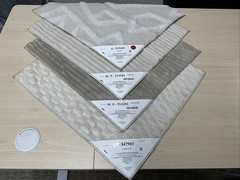 4 Pack 17” X 19” Upholstery Sample Cream Faux Furs