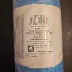 PRE-CUT FLANNEL 2 YARDS 42″ WIDE JOANN’S 100% COTTON Powder Blue Tie Dye Soft