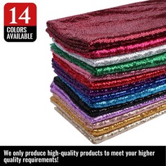 Sequin Fabric For Clothing Toy Decoration Tablecloth DIY Silver 1 Yard