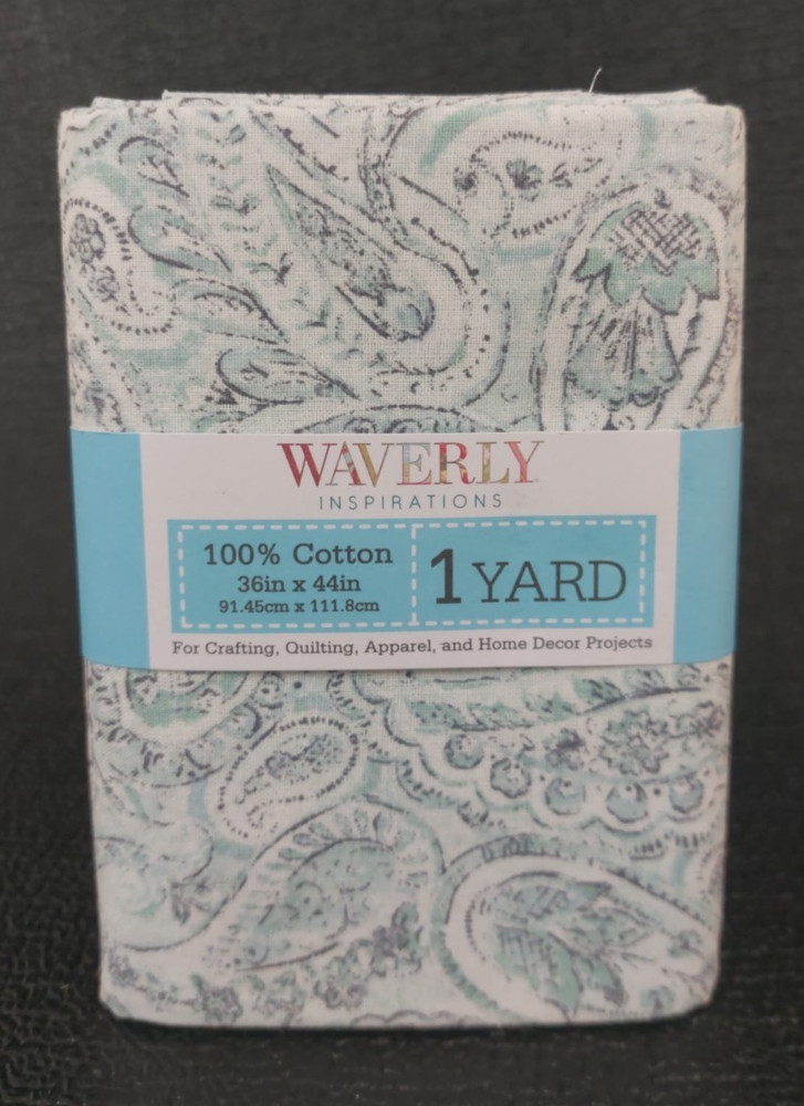 Waverly Inspirations 1 Yard Pre Cut Floral Print 100% Cotton 36″ x 44″