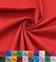 – Cotton Polyester Fabric by The Yard – 60″ Wide Broadcloth Fabric, Soft, Lightw