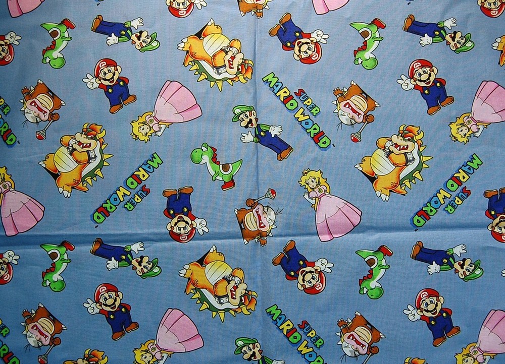 Super Mario Bros. & friends cotton fabric 2019 – SOLD BY THE HALF YARD