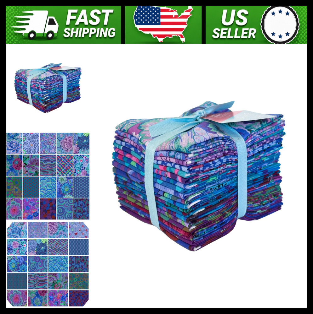 Kaffe Fassett Royal Fat Quarter Fabric Bundle 20 Pieces