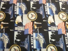 Military – US Navy Cotton Fabric (44″ Wide x 36″ long)