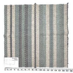 Upholstery Fabric Squares Cream Tan Brown Red Blue Muted Stripes 17″ Lot of 9