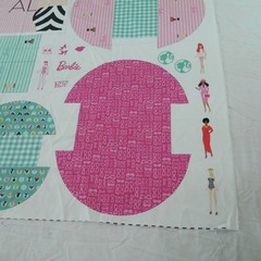 Riley Blake Barbie Fabric Panel Barbie™ World Barbie Bag Panel Cotton Fabric