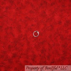 BonEful Fabric FQ Cotton Quilt Dark Maroon Red Rose Calico USA Tone Blender SALE