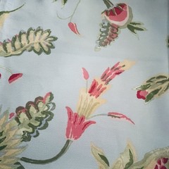 Thibaut Discont’d Fabric Georgetown Blue Floral Total 2.5yd (price Per 1/2yd)