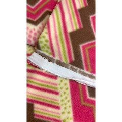 Chevron and dotted fleece fabric – Sold by 1/2 yard