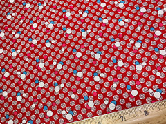 Aunt Grace SEW CHARMING Red Blue Judie Rothermel Cotton Fabric Marcus FQ