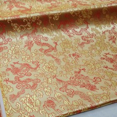 DIY Oriental Chinese Fabric Dragon Brocade Kimono Hanfu Cheongsam Dress Cloth