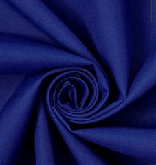 100% Cotton Plain Solid Royal Blue Fabric tela algadon 45″ Wide Sold BTY