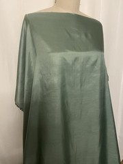 100% Pure Silk Habotai Lustrous Silvery Sage Green Fabric By The Yard 43″ Wide