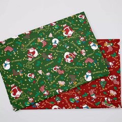 48 PCS Christmas Fabric Squares 100 Cotton Pre-Cut Charm Packs 5×5 Inch