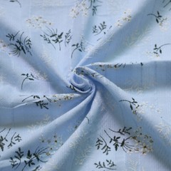 1Yard*140cm Elegant Floral Lace Embroidery Cotton Fabric Material For Shirt