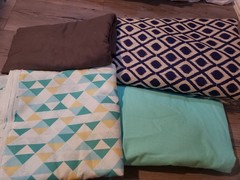 Lot Of Yards of Cotton / Blend Fabric for Hobby Craft DIY Sewing Projects 16