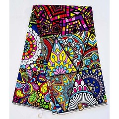 African Print Fabric/Ankara – Multicolored ‘Mélange’ Design, YARD or WHOLESALE