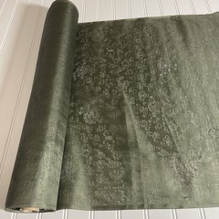 SILK Olive green, FABRIC 10 Yards x 22 Inches Wide or 360 Inches x 22 Wide