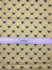 Yellow Bee Diamond Fabric by Loralie Harris Cotton 44″ 1 Yard