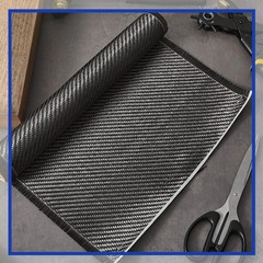 5 Rolls 6.5ft x 12″ Carbon Fiber Fabric – 2×2 Twill Weave for Cars, Boats, Walls