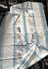 11+ Yd Vtg Baby Crib Quilt DAISY KINGDOM NOAH ARK Cut Sew PANEL FABRIC + PATTERN