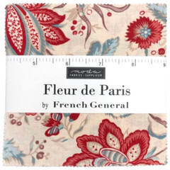 FLEUR de PARIS Charm Pack from MODA – (42) 5″ fabric squares – #13990PP