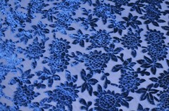 2.4 yd/ Vintage Mulberry Silk Velvet Devore Fabric Luxury Uzbek Oriental Textile