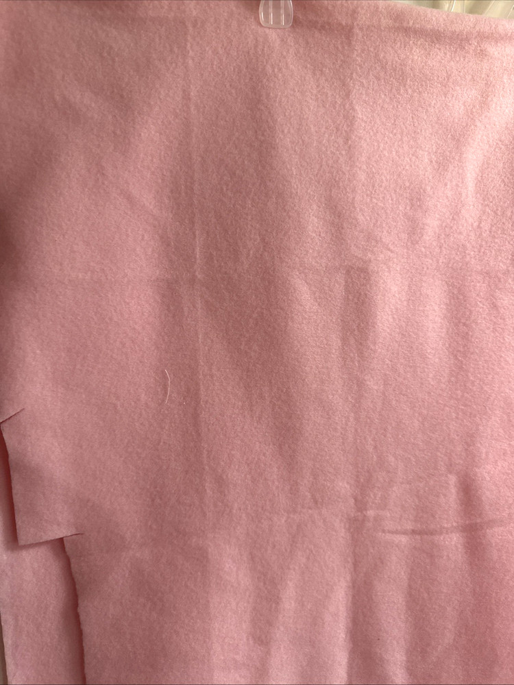 Solid Pink Fleece Fabric 20” Long, 40” Wide (cut into, actually receive more)