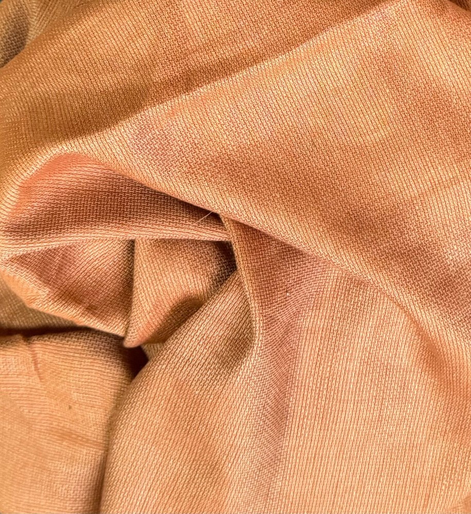 Linen Blend Woven Fabric Yarn Dyed Basket Weave Medium Weight Rusty Sand BTY