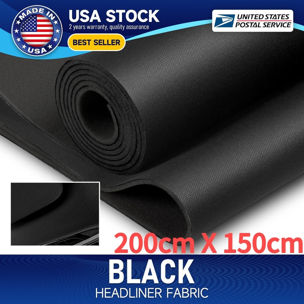 200cm*150cm Flat Knit Headliner Fabric with Foam Backing for Car Ceiling Roof