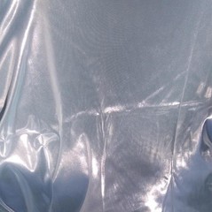 Liquid Silver Blue Sparkle One-Way Stretch Fabric Dance Costume, Clothing f0028