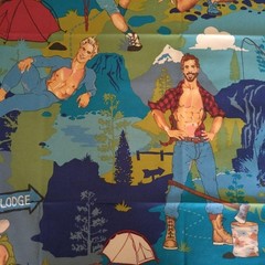 USA Cotton Alexander Henry Outdoor Fabric 108 x 60cm