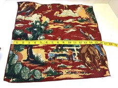 1940s Bloomcraft Cowboys-Wild Horses Placemats/fabric (6 Total)