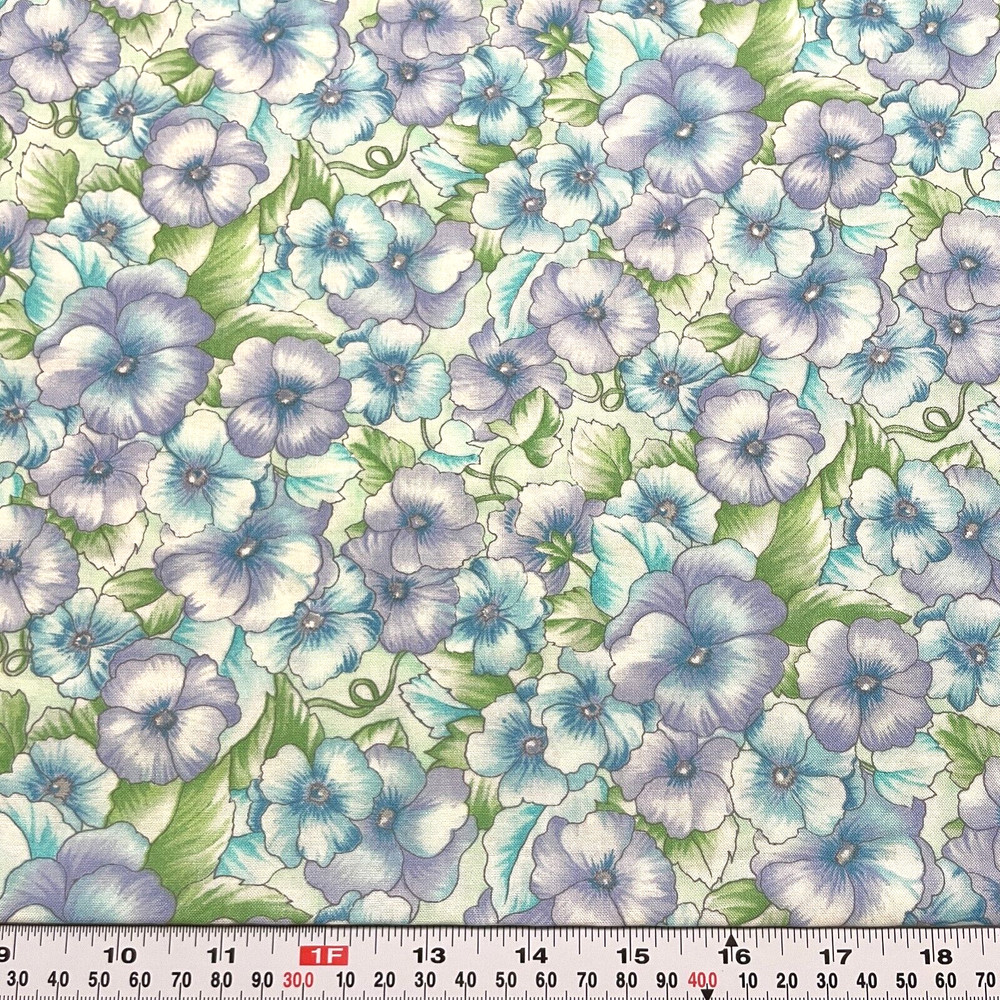 Misty Gardens Unbranded Cotton Fabric by the HALF YARD 18″ x 44″