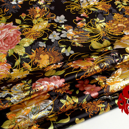 Ancient Costume Chinese Dress Baby Clothes Kimono Cos Silk Satin Sewing Fabric