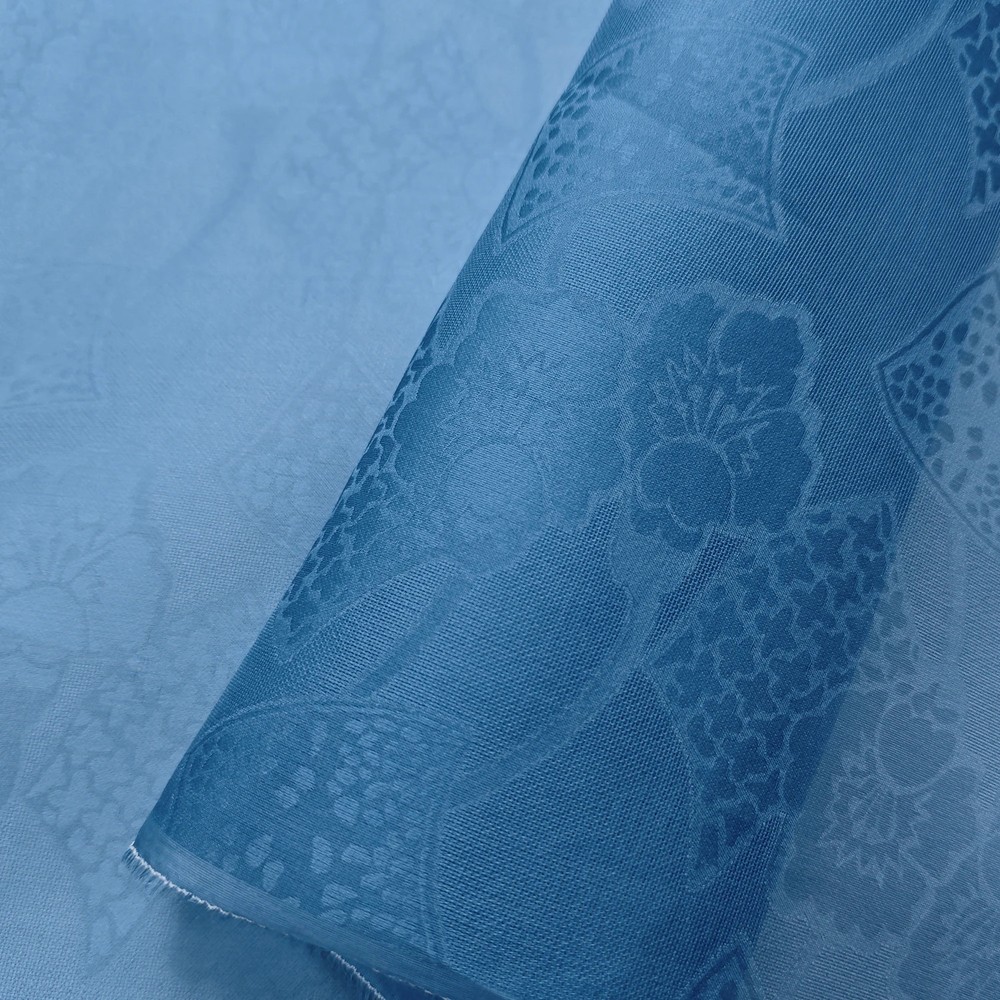 55”Wide By Yard Stiff Shaped Silk Voile Gauze Jacquard Pure Silk Organza Fabric
