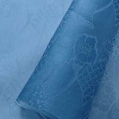 55”Wide By Yard Stiff Shaped Silk Voile Gauze Jacquard Pure Silk Organza Fabric
