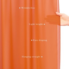 4 PCS Wedding Arch Draping Fabric 20 Ft x 28 Inch Width Orange Chiffon Sheer