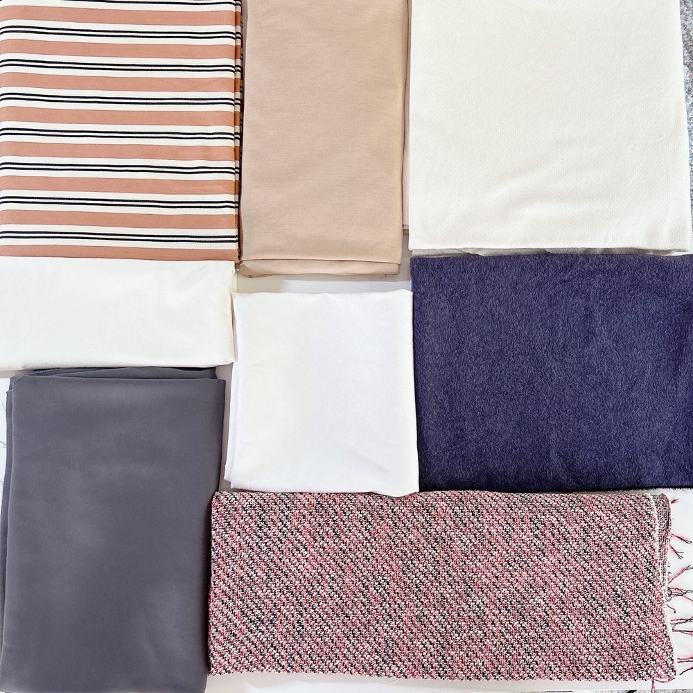 Assorted 8 Large-sized Fabric Set/Bundle for Fashion Design
