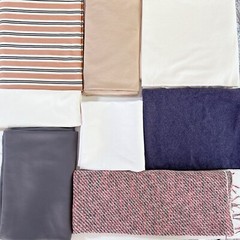 Assorted 8 Large-sized Fabric Set/Bundle for Fashion Design