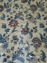 VTG Fabric Stanley King Studio Glazed Chintz Upholstery Teflon Sconset Rose 90s