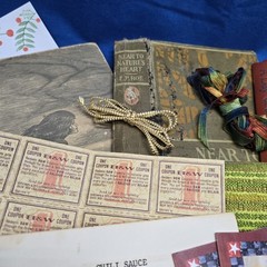 Junk Journal Lot 1Lb Ephemera Trim Lace Fabric Craft Collage Paper Book Cover