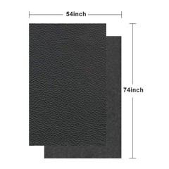 Black Faux Leather Fabric 2 Yards 54″x72″ 0.95mm for Upholstery & Crafts