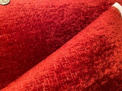 PIERRE FREY Paris Palladio Cerise HAND WOVEN Fabric w/Knit Back $425 Retail BTY