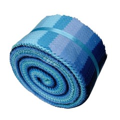 40 PCS Jelly Roll Fabric PreCut Strip 2.5×44 Inch Cotton Blue Ocean Floral