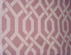 21-1/2Y Kravet Jerry Lilac Printed Cotton Trellis Lattice Upholstery Fabric