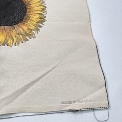 square by design upholstery fabric panel yellow sunflower usa woven 26×26