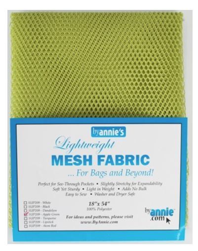 ByAnnie Apple Green Lightweight Mesh Fabric 45 x 137cm (18 x 54″)